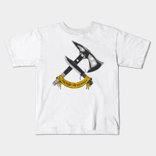 VICTORY OR VALHALLA (yellow) Kids T-Shirt